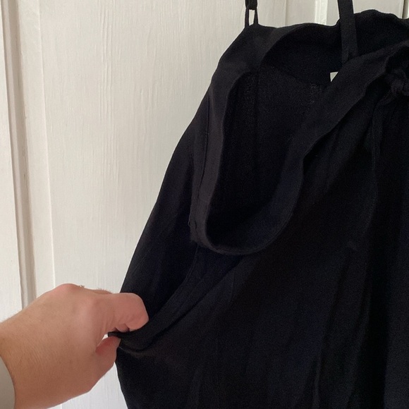 Ulla Johnson Freja High Rise Suspender Pants Noir Black Size 4 Overalls Harem - Picture 8 of 16